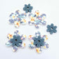 hawaii dream uv print floral flowers bluestone DIY earring supplies laser cut acrylic dangles blanks layered hoops