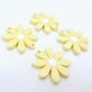 pastel yellow daisy flower layered DIY earring supplies laser cut acrylic dangles blanks paint fill