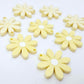 pastel yellow daisy flower layered DIY earring supplies laser cut acrylic dangles blanks paint fill