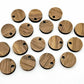 12mm walnut dark wood veneer toppers studs DIY earring supplies laser cut acrylic dangles blanks resin clay