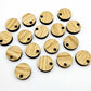 12mm oak wood veneer toppers studs DIY earring supplies laser cut acrylic dangles blanks resin clay