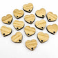 14mm oak wood veneer heart toppers studs DIY earring supplies laser cut acrylic dangles blanks resin clay valentines day love