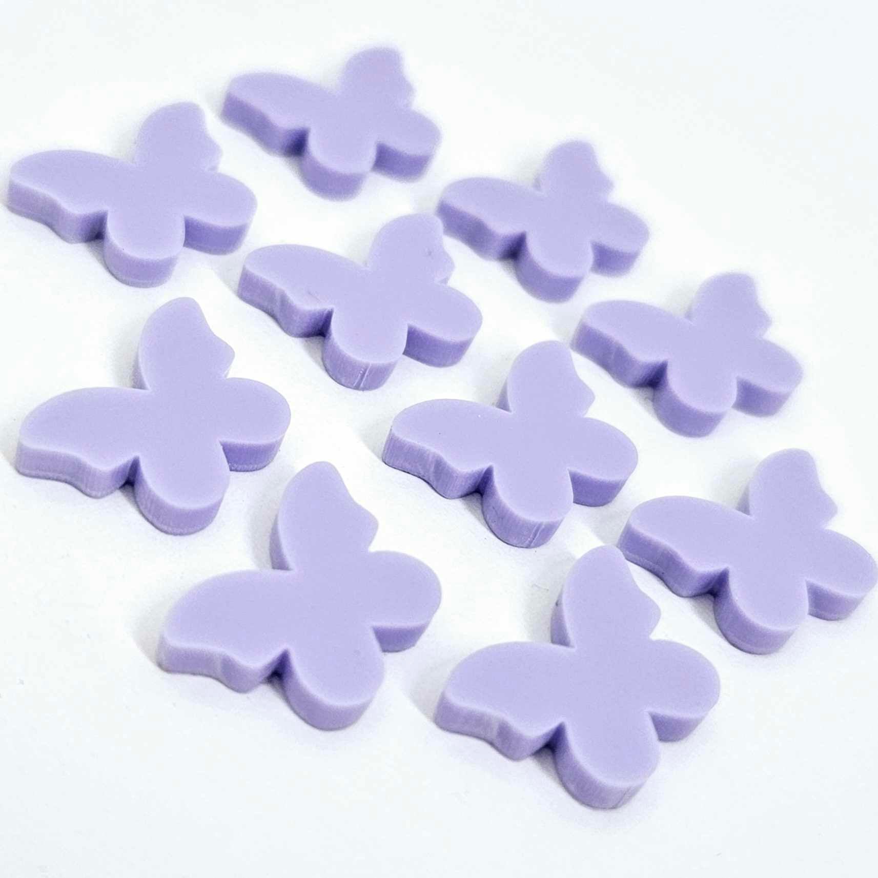 pastel purple butterfly butterflies DIY earring supplies laser cut acrylic studs blanks findings petite small kids