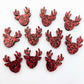 red glitter reindeer Christmas DIY earring supplies laser cut acrylic studs blanks Xmas