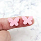 pastel purple pink blue yellow aqua mixed pack butterfly butterflies DIY earring supplies laser cut acrylic studs blanks findings petite small kids