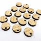 12mm oak wood veneer toppers studs DIY earring supplies laser cut acrylic dangles blanks resin clay