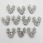 green glitter reindeer Christmas DIY earring supplies laser cut acrylic studs blanks Xmas