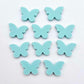 pastel aqua turquoise butterfly butterflies DIY earring supplies laser cut acrylic studs blanks findings petite small kids