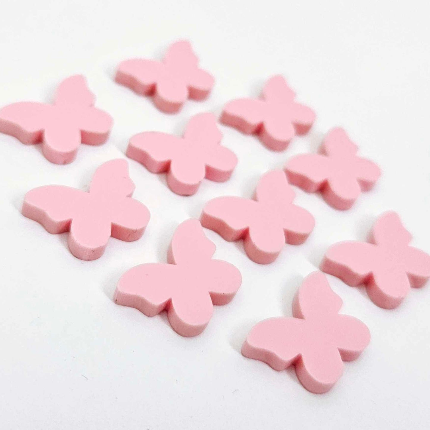 pastel pink butterfly butterflies DIY earring supplies laser cut acrylic studs blanks findings petite small kids