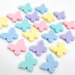 pastel purple pink blue yellow aqua mixed pack butterfly butterflies DIY earring supplies laser cut acrylic studs blanks findings petite small kids