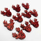 red glitter reindeer Christmas DIY earring supplies laser cut acrylic studs blanks Xmas