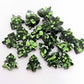 chunky green glitter Christmas Xmas tree petite small kids DIY earring supplies laser cut acrylic studs blanks