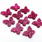 hot pink glitter butterfly butterflies DIY earring supplies laser cut acrylic studs blanks findings petite small kids