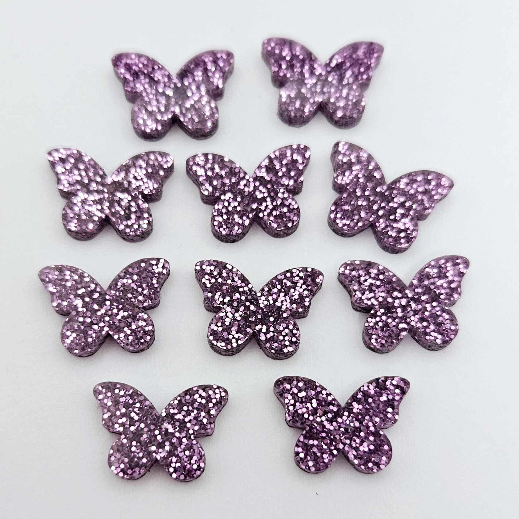 purple glitter butterfly butterflies DIY earring supplies laser cut acrylic studs blanks findings petite small kids