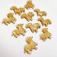 gold marble caramel brown dachshund sausage dog dachies DIY earring supplies laser cut acrylic studs blanks