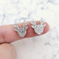 green glitter reindeer Christmas DIY earring supplies laser cut acrylic studs blanks Xmas