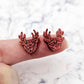 red glitter reindeer Christmas DIY earring supplies laser cut acrylic studs blanks Xmas