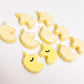 pastel yellow unicorn unicorns DIY earring supplies laser cut acrylic studs blanks kids petite eyelashes