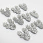 green glitter reindeer Christmas DIY earring supplies laser cut acrylic studs blanks Xmas