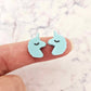 pastel turquoise aqua unicorn unicorns DIY earring supplies laser cut acrylic studs blanks kids petite eyelashes