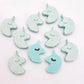 pastel turquoise aqua unicorn unicorns DIY earring supplies laser cut acrylic studs blanks kids petite eyelashes