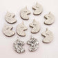 silver glitter unicorn unicorns DIY earring supplies laser cut acrylic studs blanks kids petite eyelashes