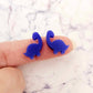 dark blue brontosaurus dinosaur dino DIY earring supplies laser cut acrylic studs blanks