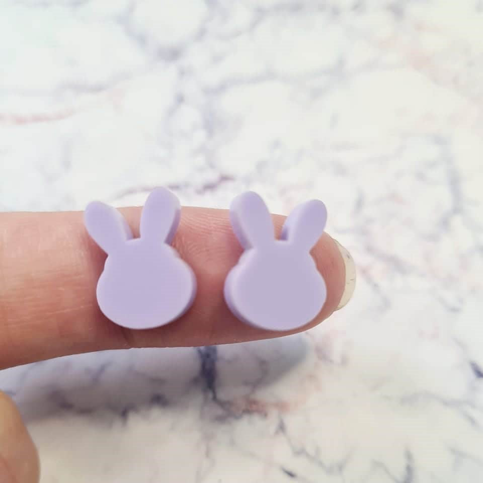 14mm PASTEL Acrylic MINI BUNNIES MIXED Pack