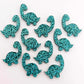 teal glitter brontosaurus dinosaur dino DIY earring supplies laser cut acrylic studs blanks