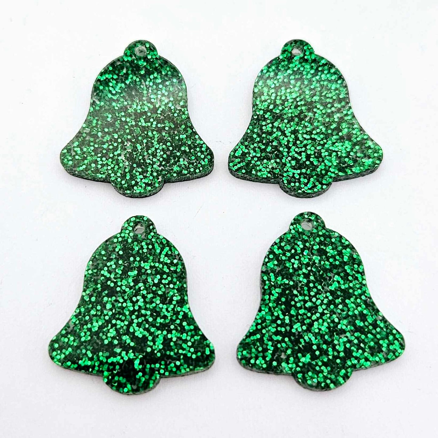 green glitter bells red gold mirror bows Christmas Xmas DIY earring supplies laser cut acrylic dangles blanks layered hoops