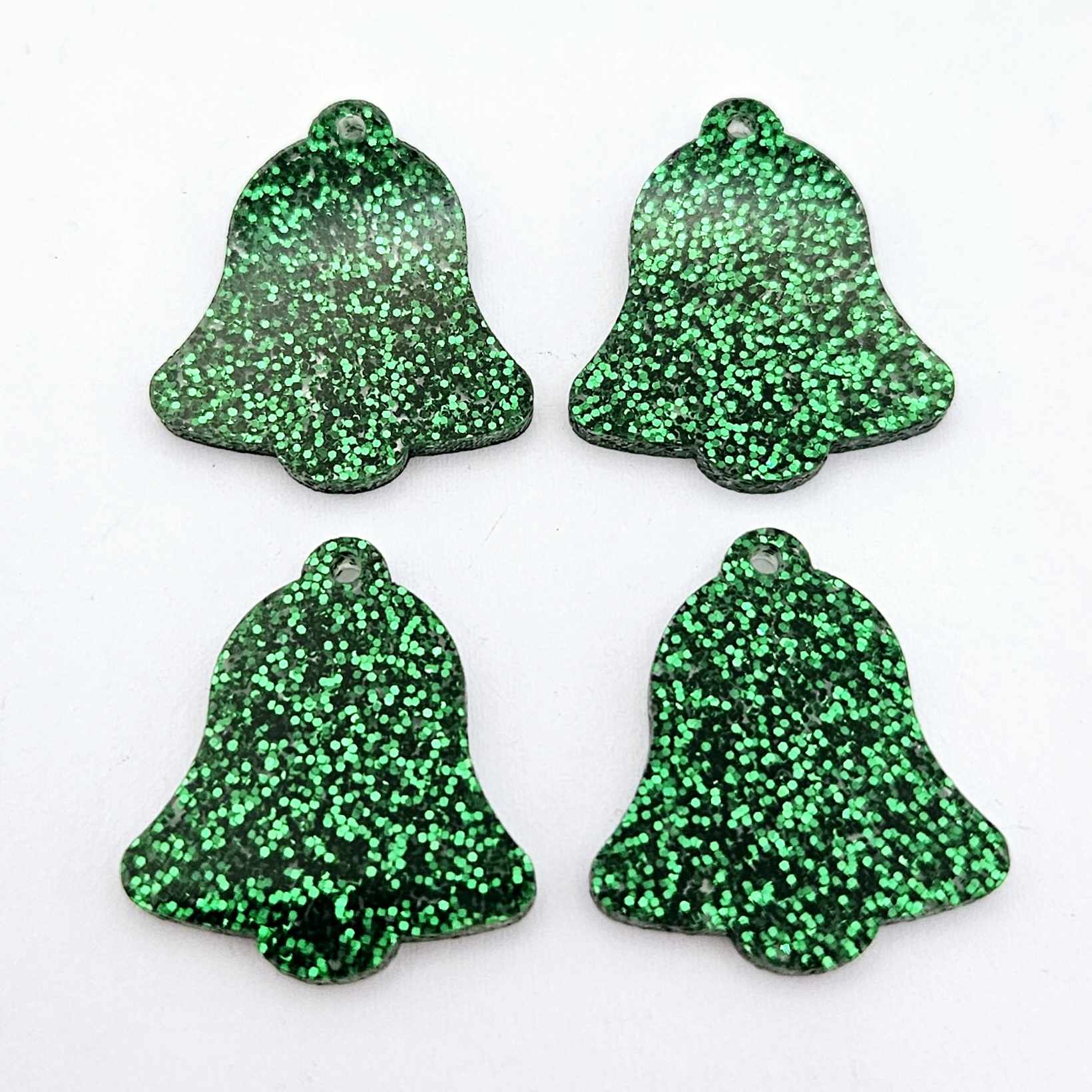 green glitter bells red gold mirror bows Christmas Xmas DIY earring supplies laser cut acrylic dangles blanks layered hoops