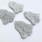 silver glitter bells red pink mirror bows Christmas Xmas DIY earring supplies laser cut acrylic dangles blanks layered hoops