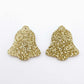 gold glitter bells red mirror bows Christmas Xmas DIY earring supplies laser cut acrylic dangles blanks layered hoops