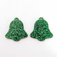 green glitter bells red gold mirror bows Christmas Xmas DIY earring supplies laser cut acrylic dangles blanks layered hoops