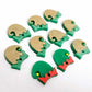 green acrylic laser cut elf earring blanks dangles paint fill engraved hoops DIY supplies