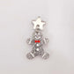 silver glitter gingerbread men Christmas Xmas DIY earring supplies laser cut acrylic mini small petite dangles blanks engraved paint fill kids