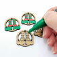 oak wood veneer elf legs hoops Christmas Xmas DIY earring supplies laser cut acrylic paint fill engraved