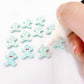 pastel turquoise aqua gingerbread men Christmas Xmas DIY earring supplies laser cut acrylic studs blanks engraved paint fill