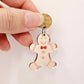 rose gold mirror gingerbread men Christmas Xmas DIY earring supplies laser cut acrylic dangles blanks engraved paint fill