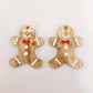 gold brown marble gingerbread men Christmas Xmas DIY earring supplies laser cut acrylic dangles blanks engraved paint fill