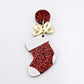 red glitter stockings Christmas DIY earring supplies laser cut acrylic dangles blanks engraved paint fill craft