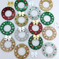 green red gold silver rose gold glitter wreath Christmas Xmas bows DIY earring supplies laser cut acrylic dangles blanks engraved paint filled baubles layered hoops mixed pack