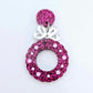 30mm HOT PINK GLITTER Acrylic WREATHS