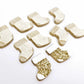 gold glitter stockings Christmas Xmas DIY earring supplies laser cut acrylic studs blanks paint fill engraved