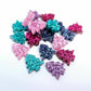 teal hot pink purple holographic blue glitter Christmas Xmas tree kids mixed pack DIY earring supplies laser cut acrylic studs blanks