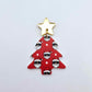 red cool santa with sunnies UV print Christmas Xmas tree DIY earring supplies laser cut acrylic dangles blanks