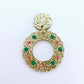 gold glitter wreath Christmas Xmas bows DIY earring supplies laser cut acrylic dangles blanks engraved paint filled baubles layered hoops