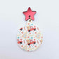 UV print gingerbread men Christmas Xmas tree DIY earring supplies laser cut acrylic dangles blanks
