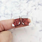 red glitter stockings Christmas Xmas DIY earring supplies laser cut acrylic studs blanks paint fill engraved