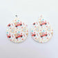 UV print gingerbread men Christmas Xmas tree DIY earring supplies laser cut acrylic dangles blanks